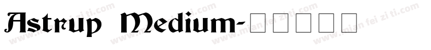 Astrup Medium字体转换